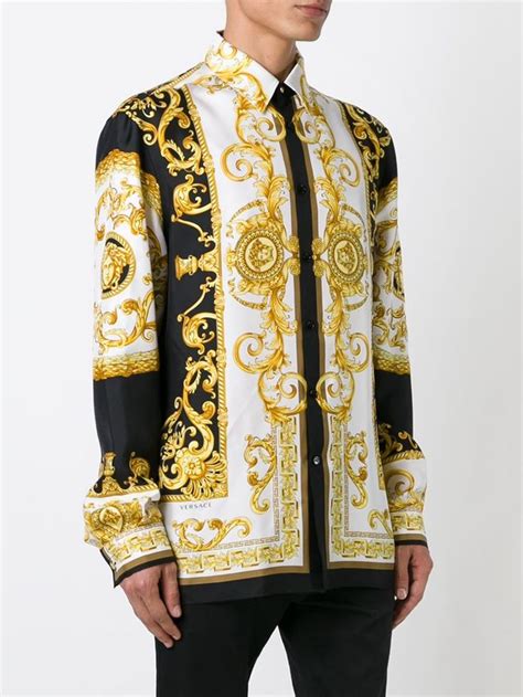 versace full sleeve shirt|1st copy Versace shirt men.